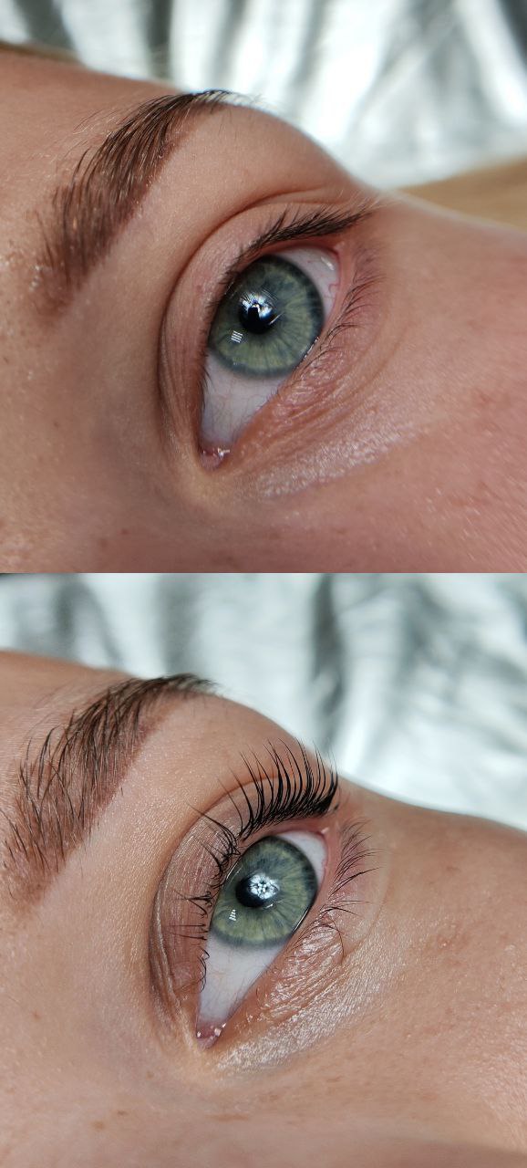 Пример ламинирования ресниц 1